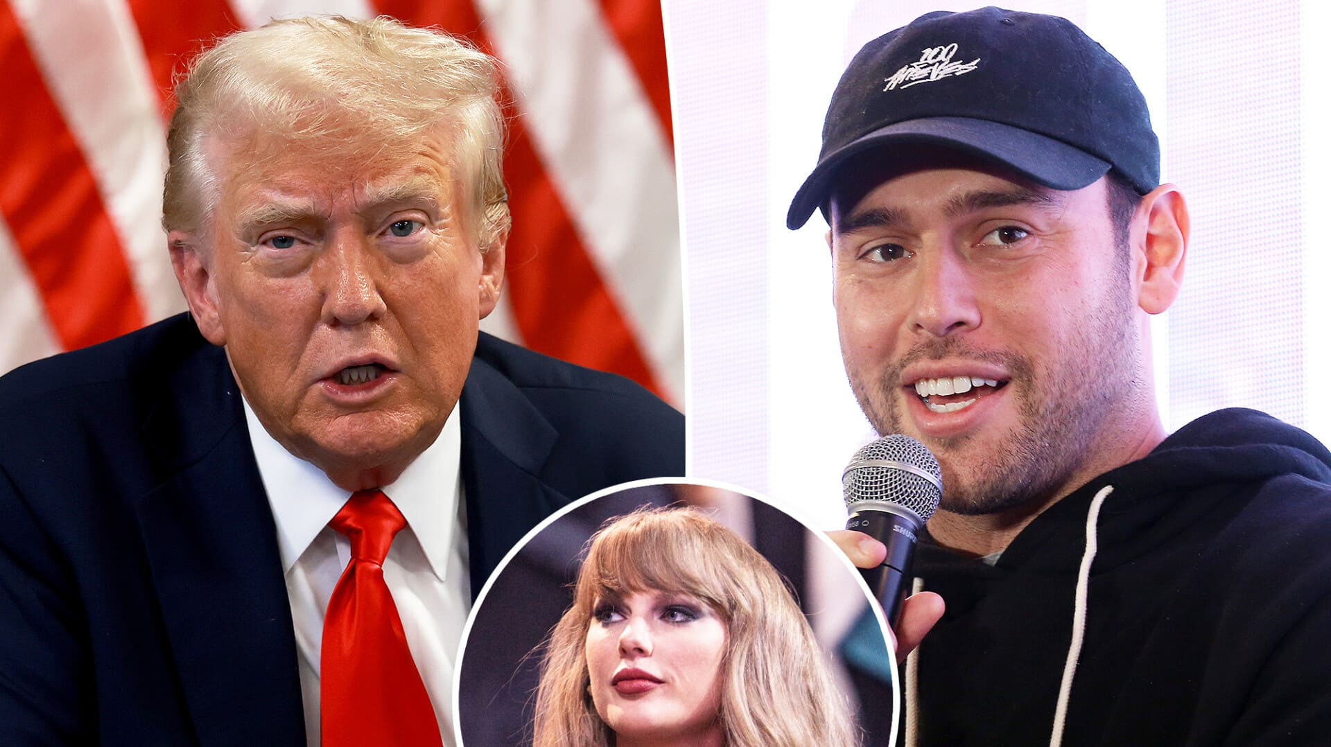 Did Scooter Braun defend Taylor Swift against Donald Trump