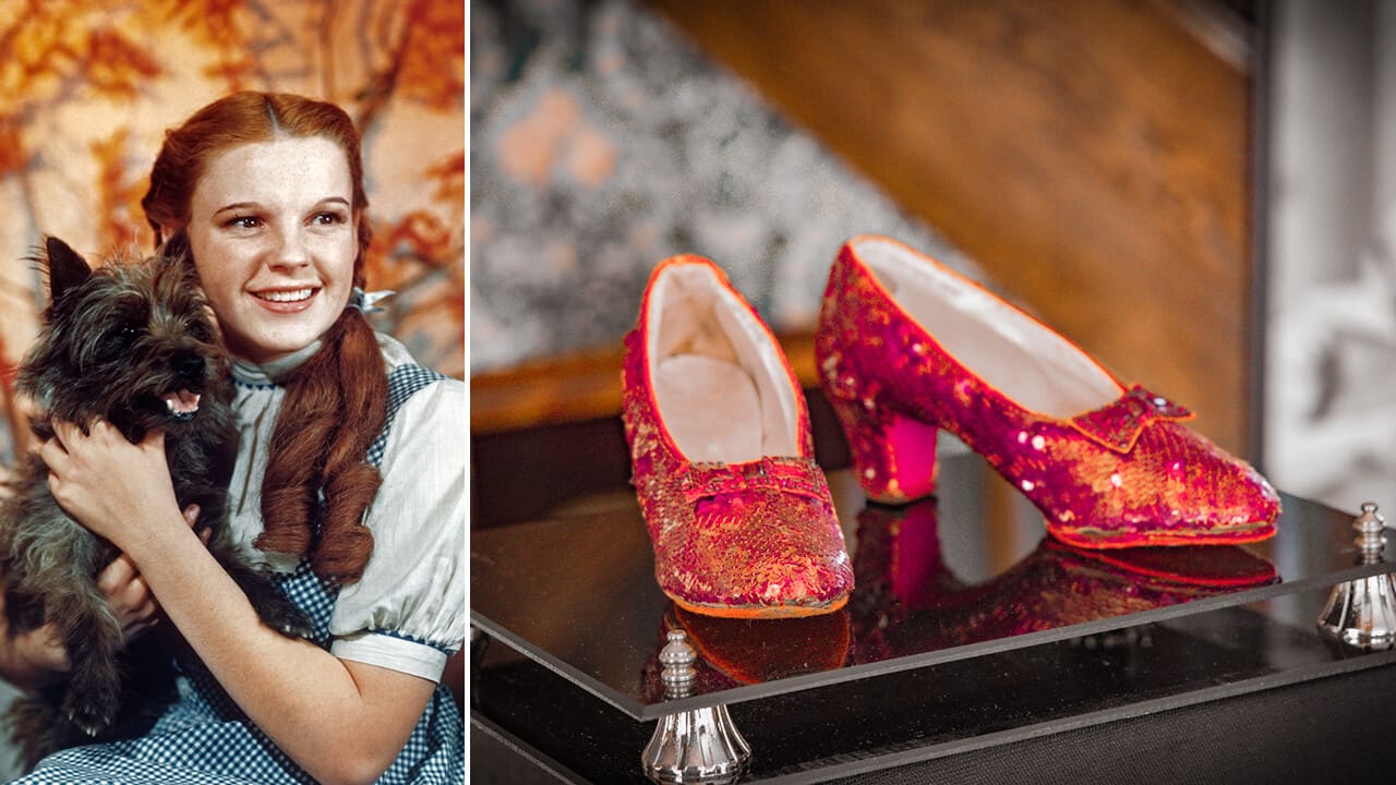 Stolen 'Wizard of Oz' ruby slippers fetch $28M at auction