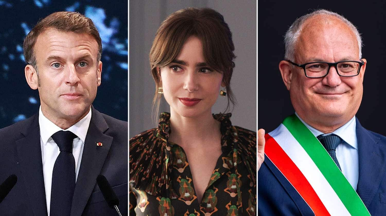 French president-Roman mayor fight over 'Emily in Paris.' Here's why