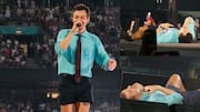 How did Harry Styles collapse on concert stage?