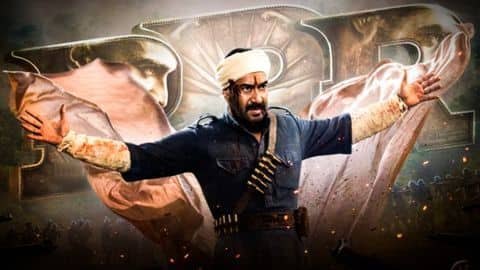 Ajay Devgn looks bloody yet formidable in 'RRR' motion poster Ajay Devgn looks bloody yet formidable in 'RRR' motion poster