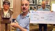 Anupam Kher launches scholarship in friend Satish Kaushik's honor
