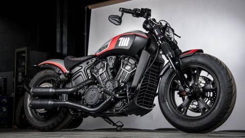 Limited-run Indian Scout Bobber NEON bikes unveiled in France Limited-run Indian Scout Bobber NEON bikes unveiled in France