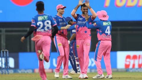 IPL 2021: Rajasthan Royals restrict Delhi Capitals to 147/8 IPL 2021: Rajasthan Royals restrict Delhi Capitals to 147/8
