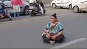 Video: Given 4 golgappas, not 6, woman blocks Vadodara road  