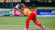 Zimbabwe's Dion Myers slams his third T20I fifty: Key stats 