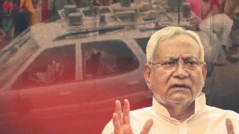 Stones pelted on Bihar CM Nitish Kumar's convoy, 13 arrested Stones pelted on Bihar CM Nitish Kumar's convoy, 13 arrested