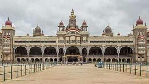 Mysuru Palace fire damages ticket counter, compound wall Mysuru Palace fire damages ticket counter, compound wall