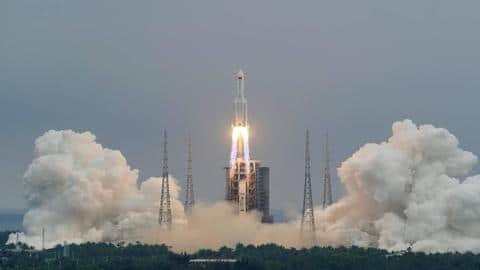 Space debris from China's biggest rocket lands in Indian Ocean Space debris from China's biggest rocket lands in Indian Ocean