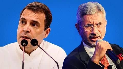 Jaishankar cites 'history lessons' to counter Rahul Gandhi's Parliament speech Jaishankar cites 'history lessons' to counter Rahul Gandhi's Parliament speech