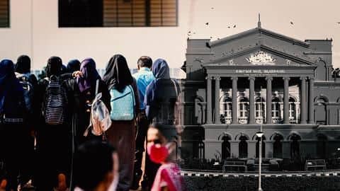 Hijab row: Karnataka HC adjourns hearing till tomorrow Hijab row: Karnataka HC adjourns hearing till tomorrow