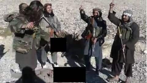 Undated video shows Taliban celebrating after beheading Afghan soldier Undated video shows Taliban celebrating after beheading Afghan soldier
