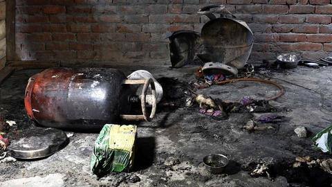 Eight killed in LPG cylinder explosion in Gonda, UP Eight killed in LPG cylinder explosion in Gonda, UP