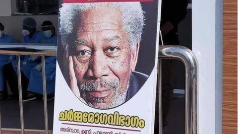 Kerala hospital uses Morgan Freeman's photo for skincare ad, apologizes Kerala hospital uses Morgan Freeman's photo for skincare ad, apologizes