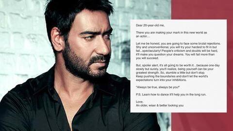 'Learn how to dance,' Ajay Devgn advises his 20-year-old self 'Learn how to dance,' Ajay Devgn advises his 20-year-old self