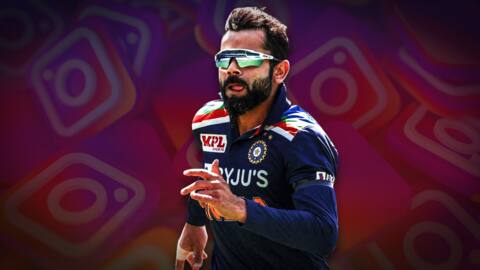 Kohli becomes first cricketer to touch 100 million Instagram followers Kohli becomes first cricketer to touch 100 million Instagram followers