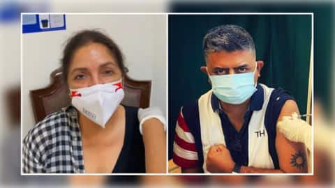 'Badhaai Ho' stars Neena Gupta, Gajraj Rao get vaccinated 'Badhaai Ho' stars Neena Gupta, Gajraj Rao get vaccinated