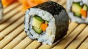 Vegetarian sushi rolls: A healthy breakfast choice