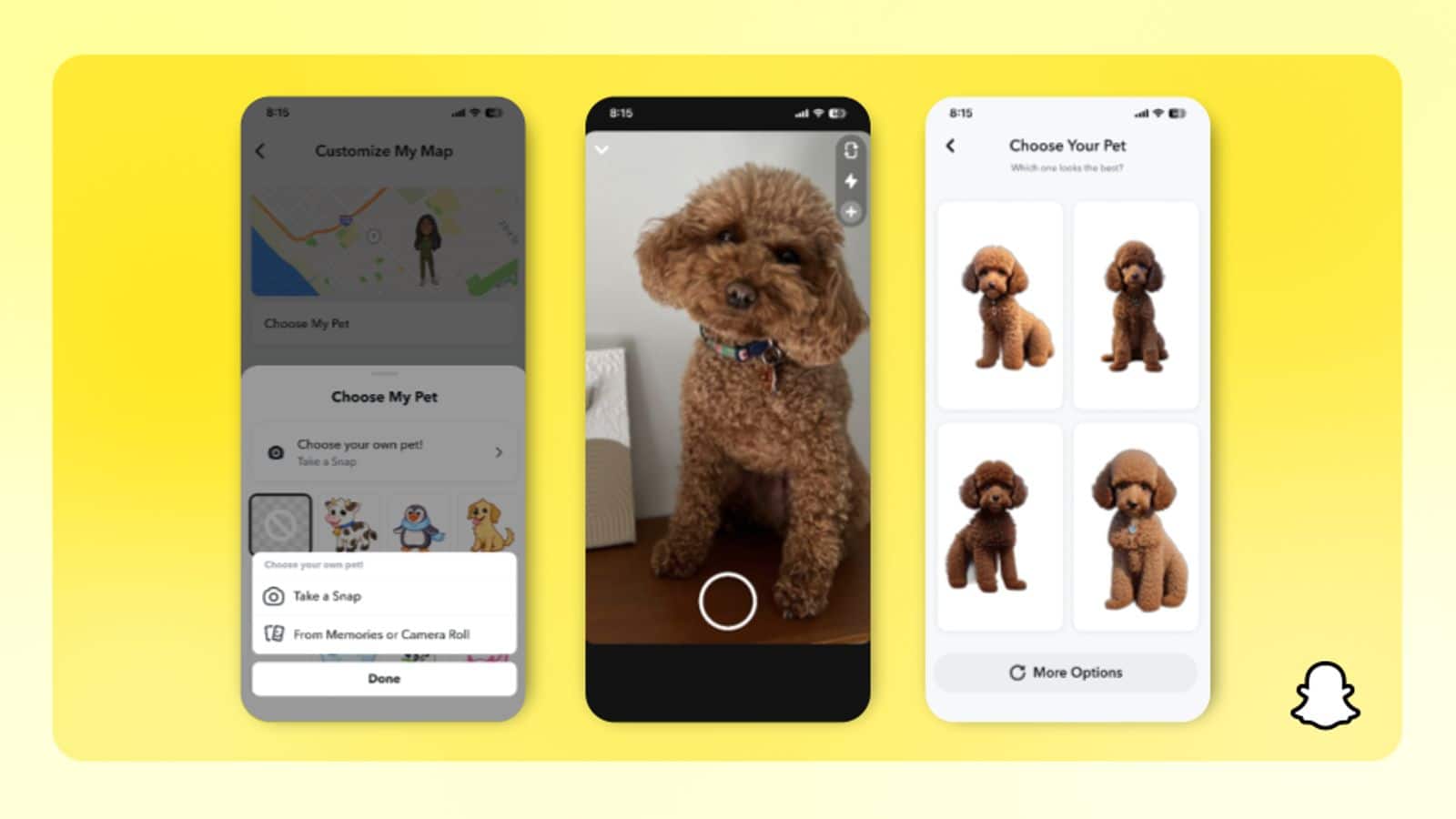 Snapchat's new AI-powered feature makes Bitmoji versions of your pet