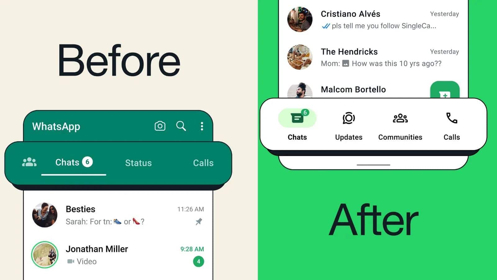 WhatsApp introduces new bottom navigation bar for Android users