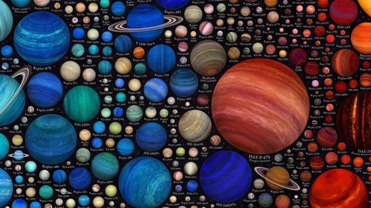 Cosmic curator from Slovakia creates stunning infographics of 1,600 exoplanets