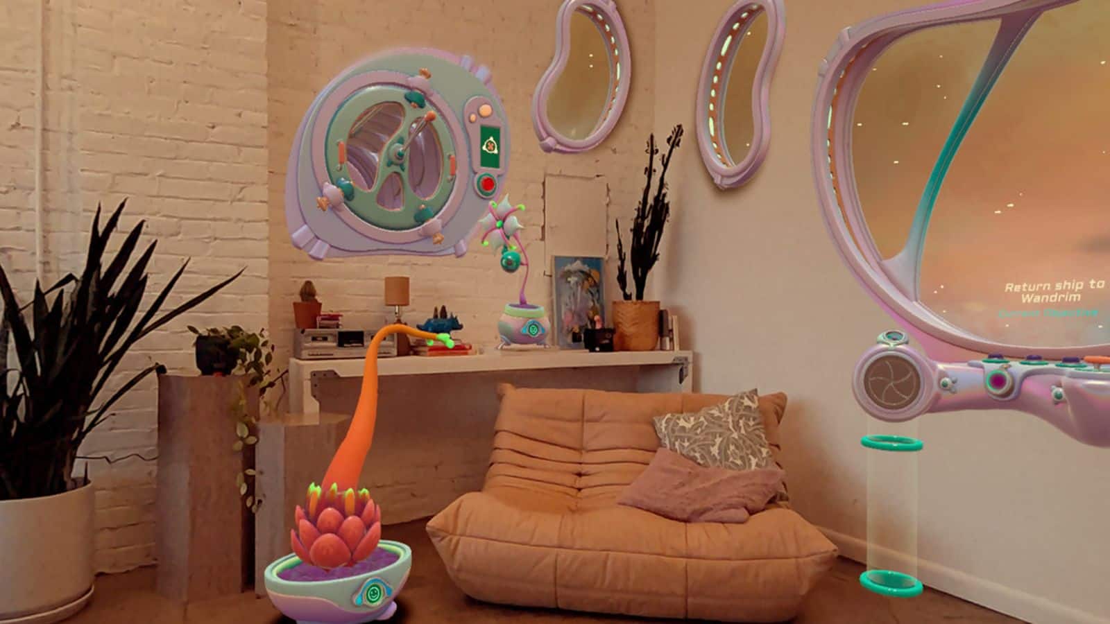 This mixed-reality game transforms your room into custom spaceship