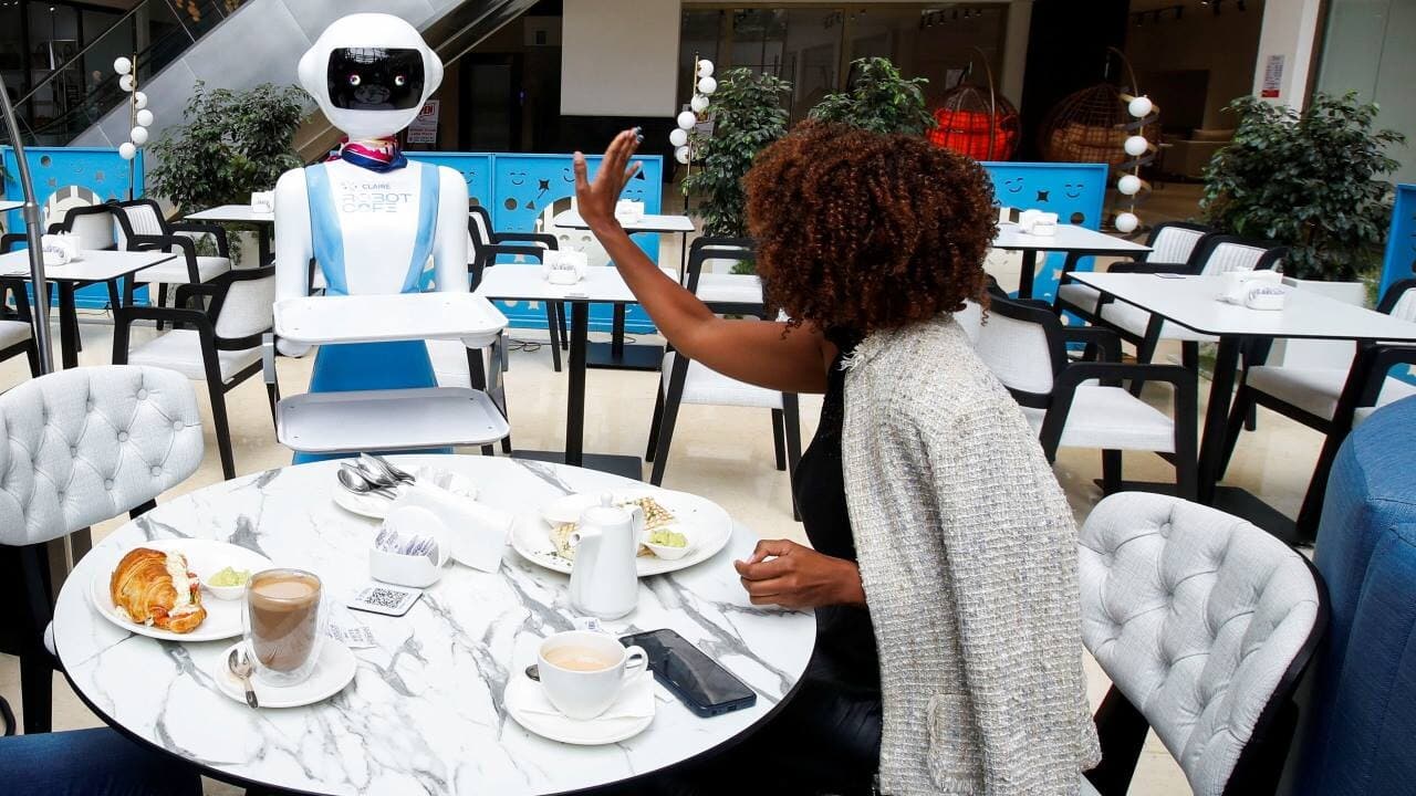 Kenya's first robot-staffed cafe is a hit, attracting visitors