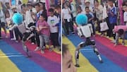 Watch: Humanoid robot accidentally kicks child during a demo