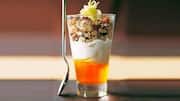 This honey almond parfait is so delicious!