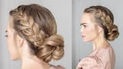 To stand out at the next party, try braided buns