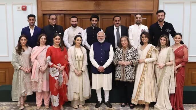 'Humbled': Kapoor family meets PM ahead of 'Raj Kapoor 100'