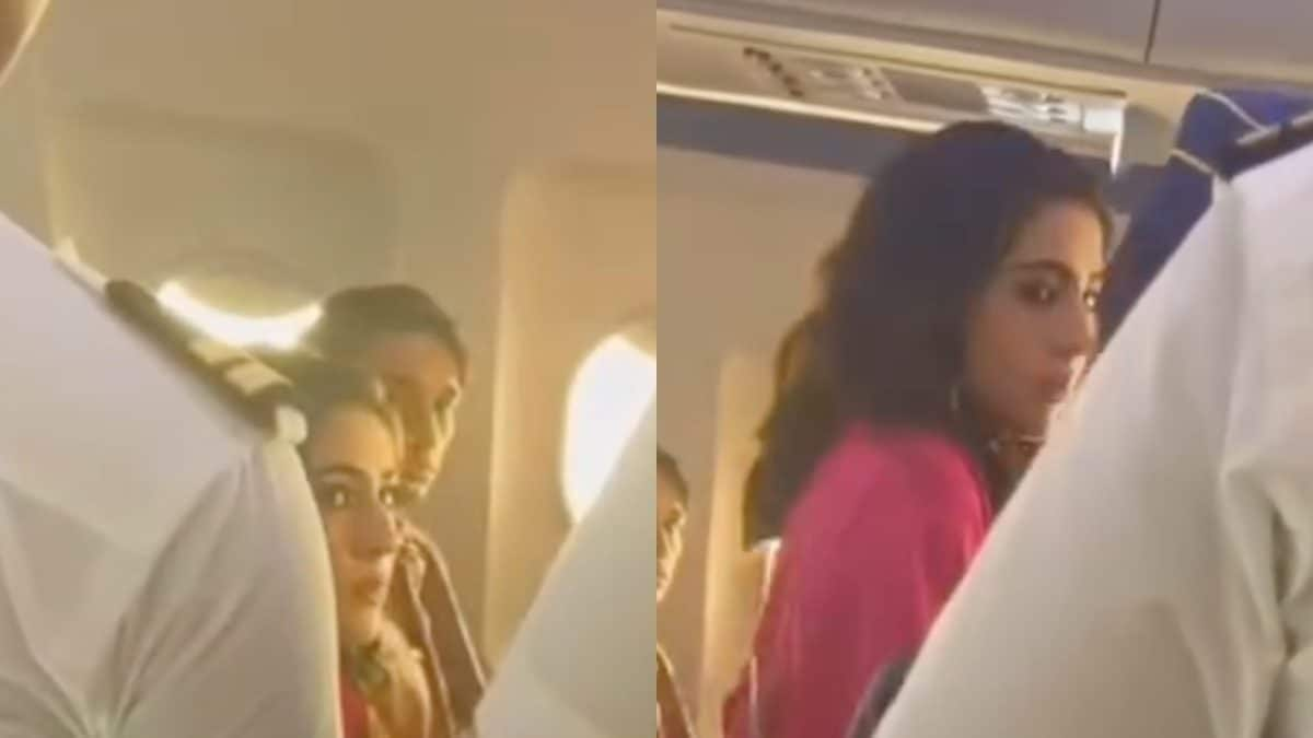 Watch: Sara Ali Khan gets 'angry' at air-hostess mid-flight