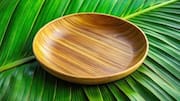 How to make a palm leaf bowl at home 