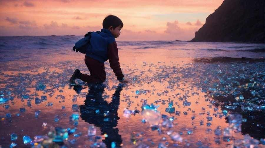 Unveiling Glass Beach's sparkling shores in Fort Bragg, California