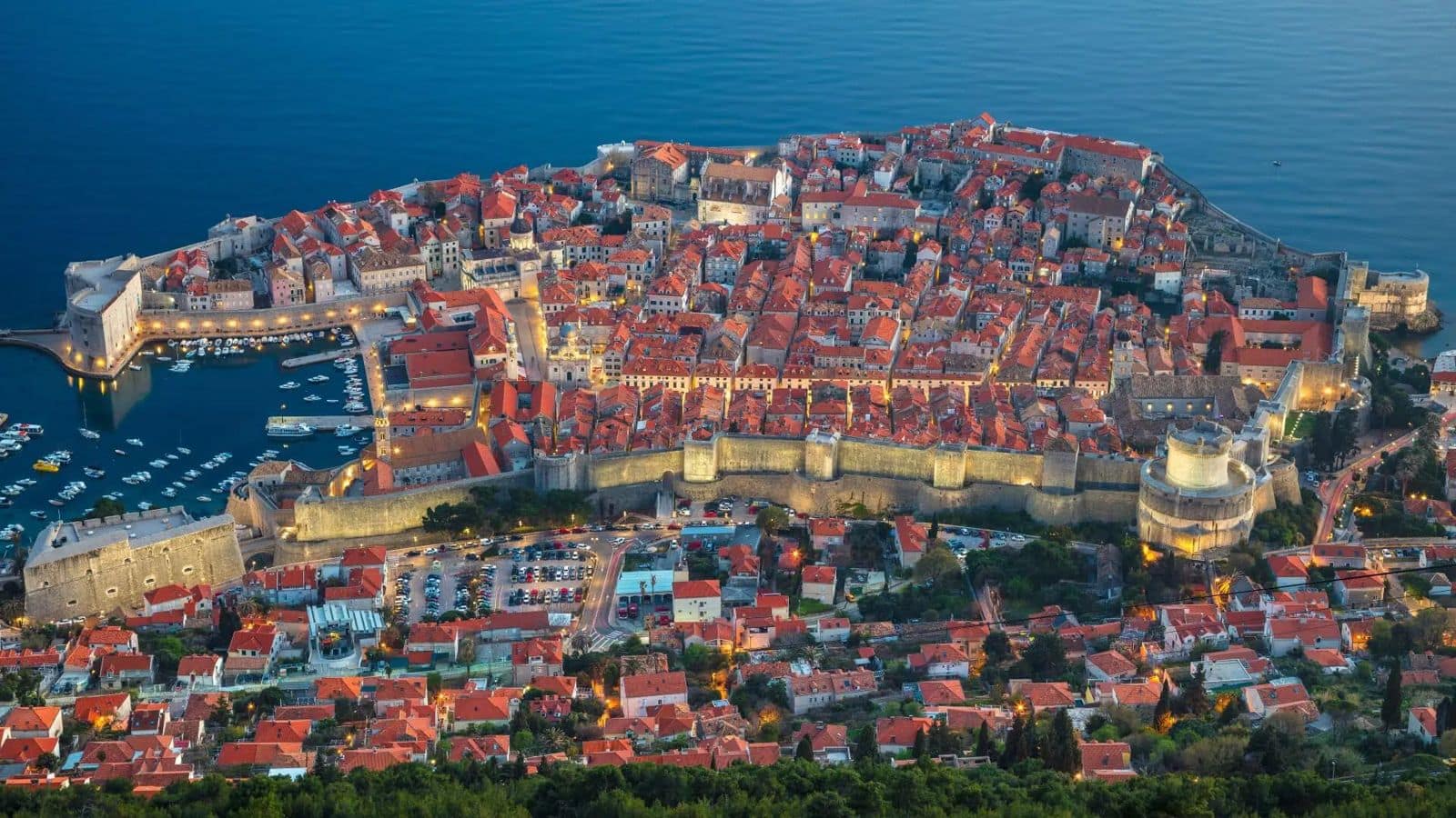 Walk along Dubrovnik's ancient walls for some breathtaking views