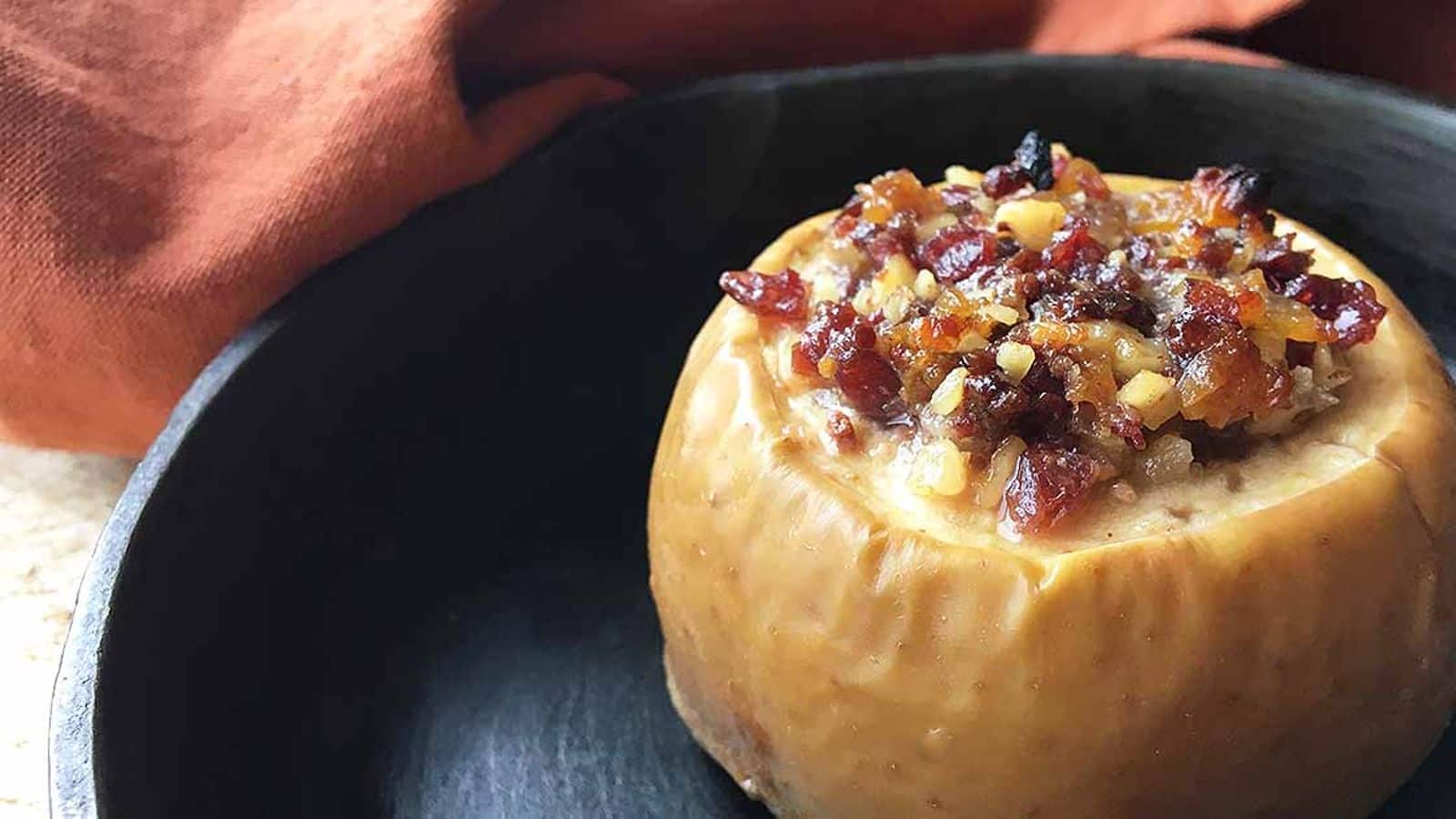 Turkey on your plate: Try this stuffed baked apples recipe