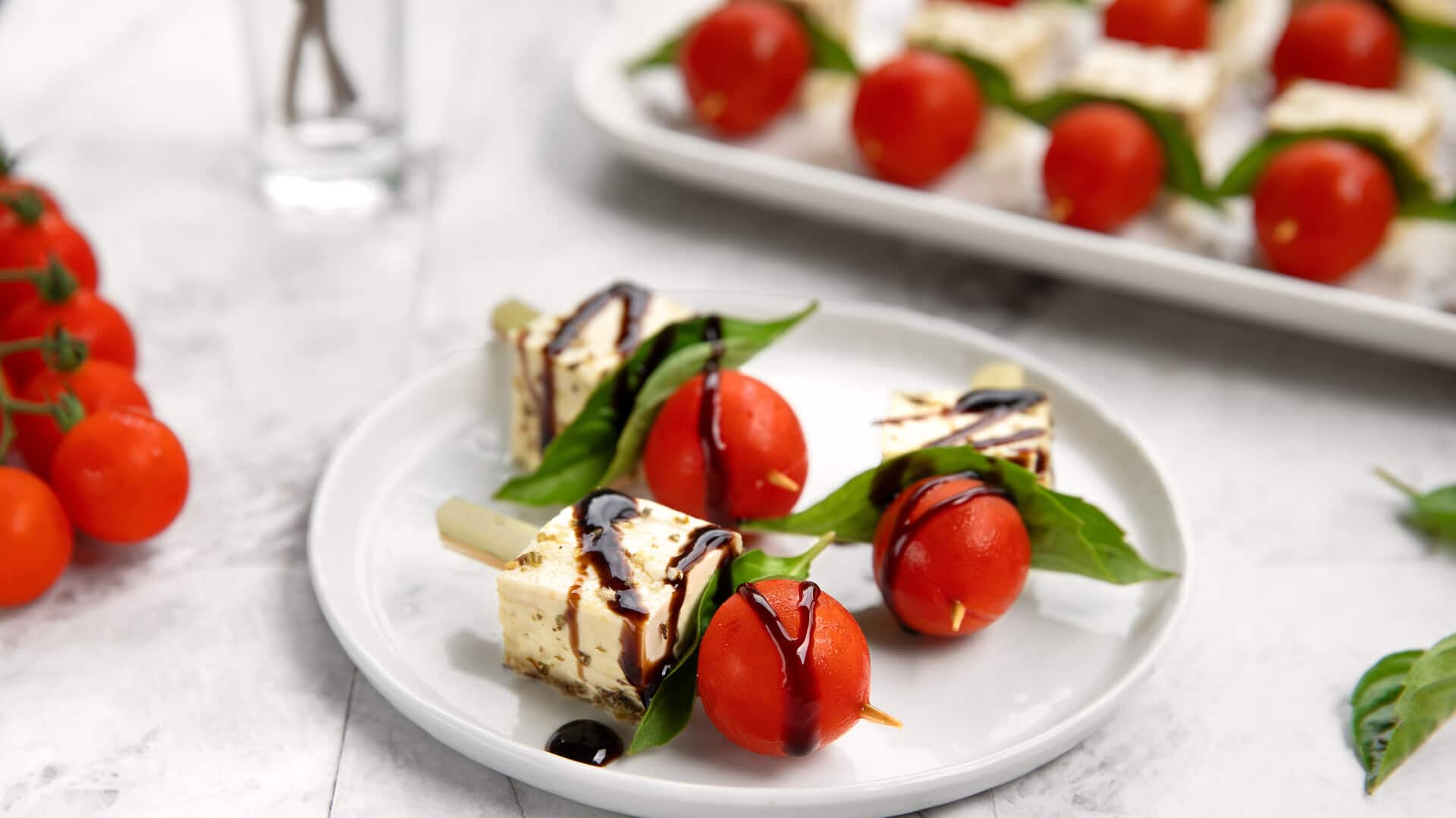 Check out this Italian vegan Caprese salad tutorial recipe