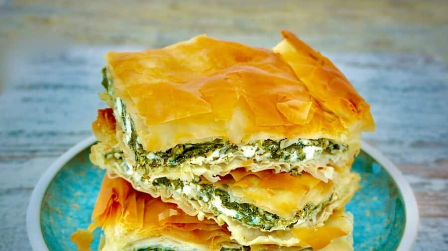 Impress your guests with this Greek spinach and feta pie