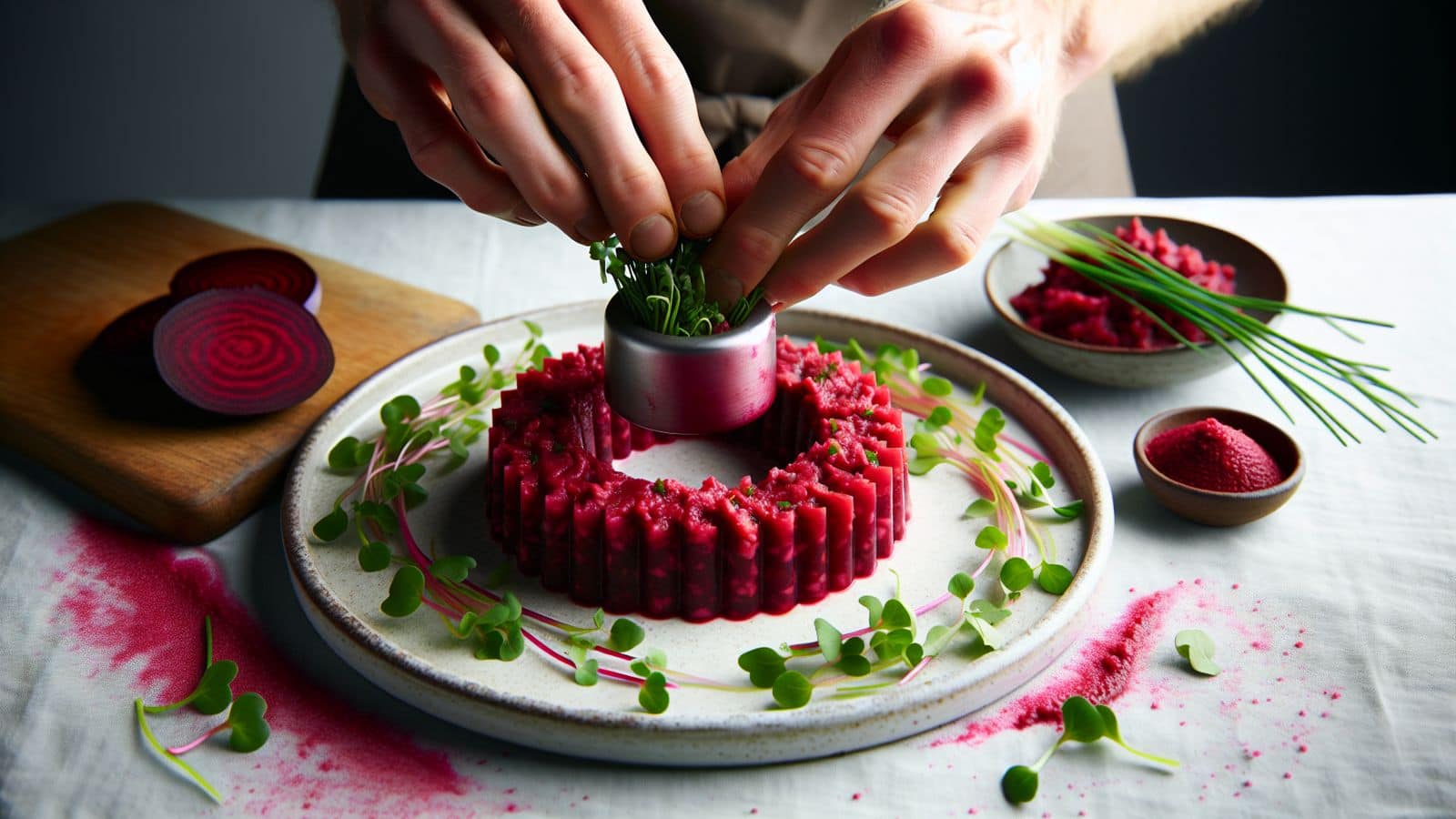 Crafting a delightful beetroot tartare: A step-by-step recipe