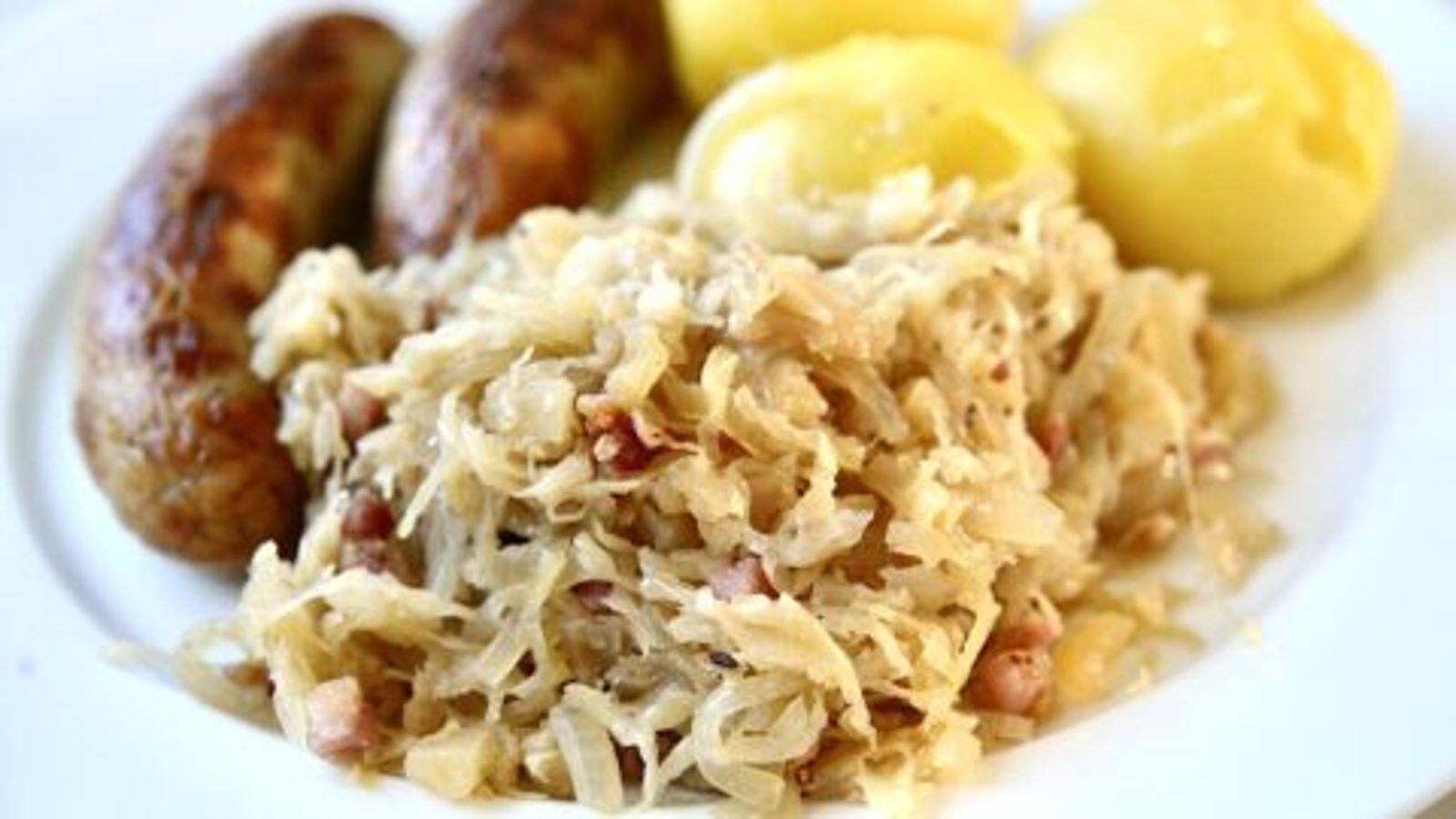 Try this delectable German sauerkraut casserole