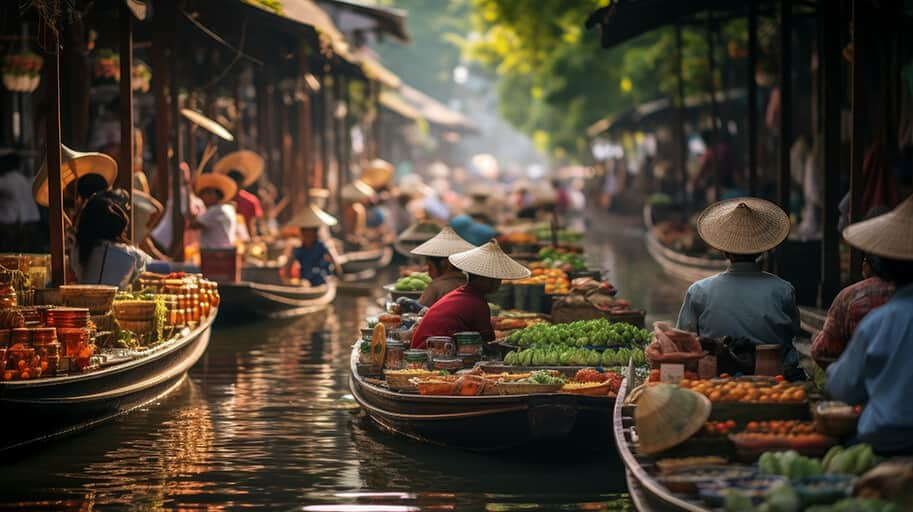 Navigating Bangkok's vibrant floating markets