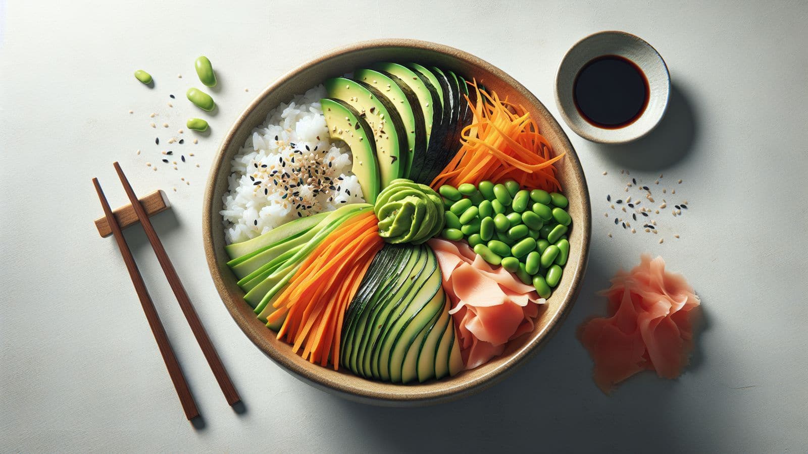 Try this Japanese vegetarian sushi bowl recipe