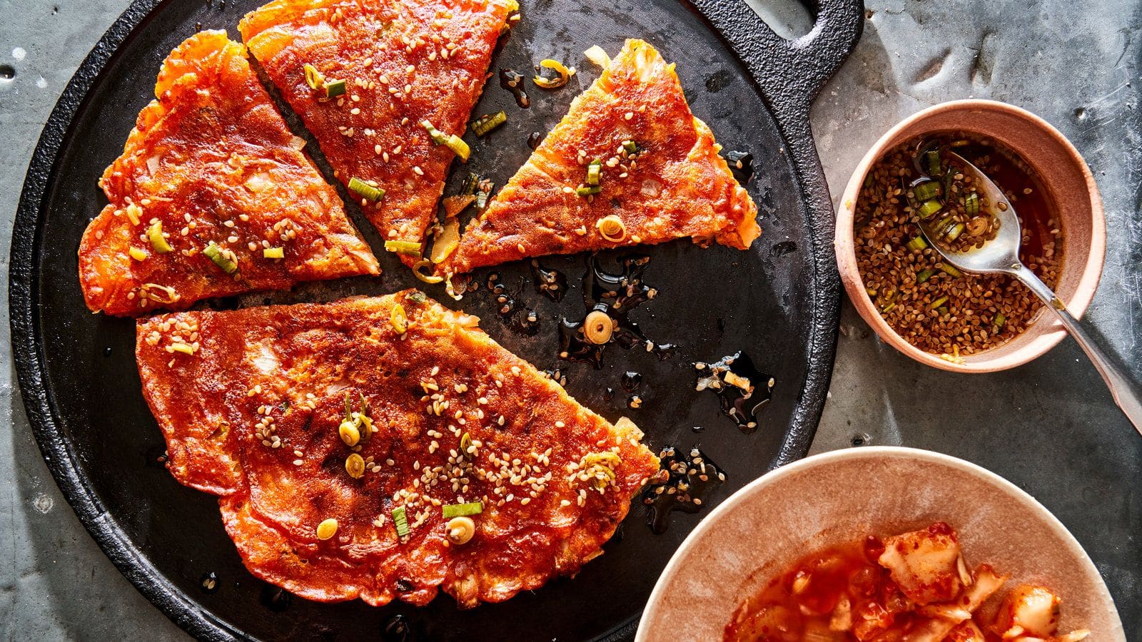 Crafting Korean kimchi pancakes with this easy-peasy recipe
