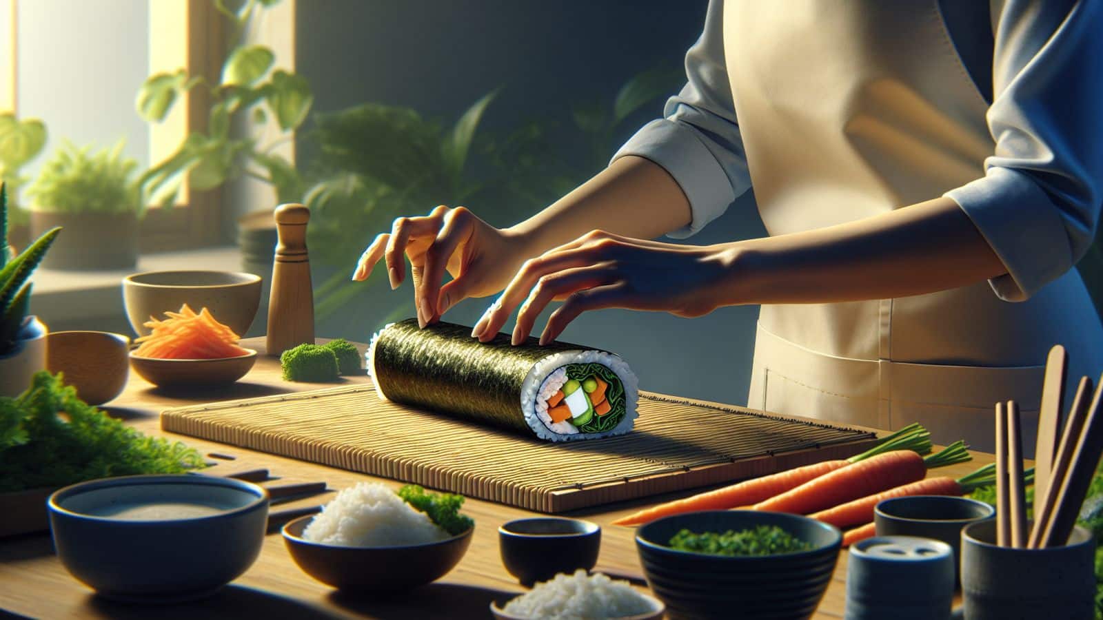 Make a Japanese sushi burrito at home with this recipe