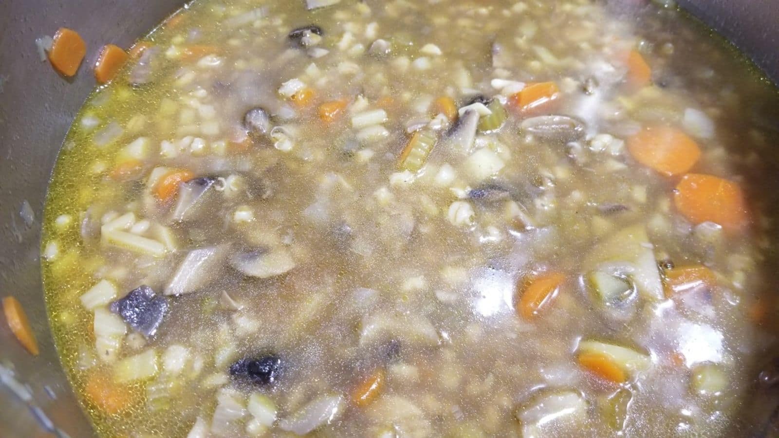 Impress your guests with this Czech mushroom barley soup