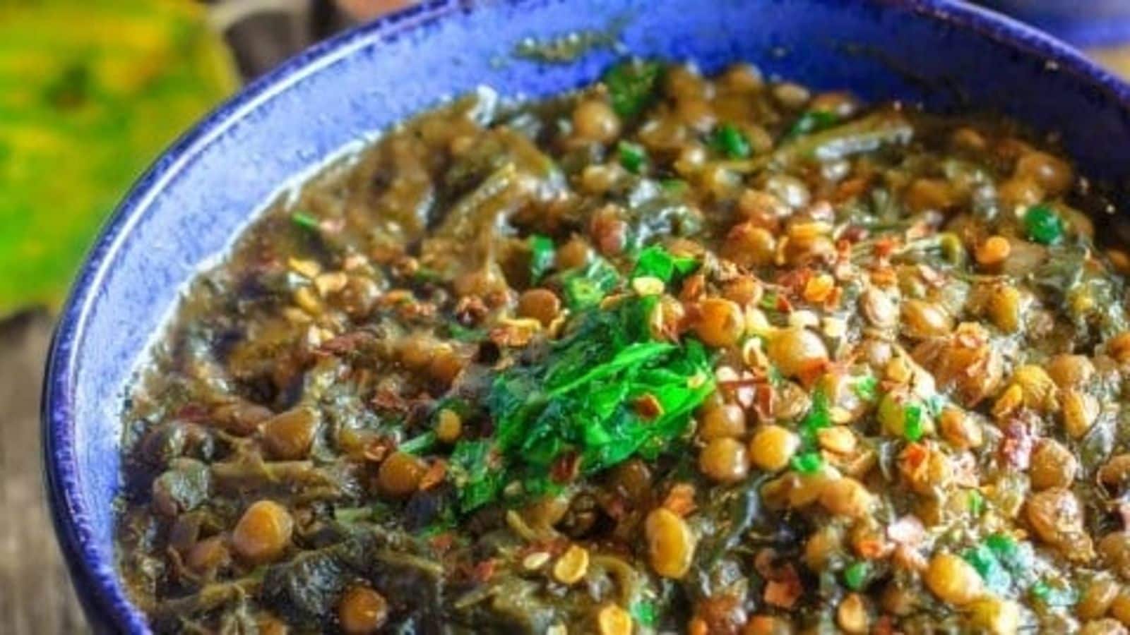 Check out this Lebanese lentil spinach soup recipe