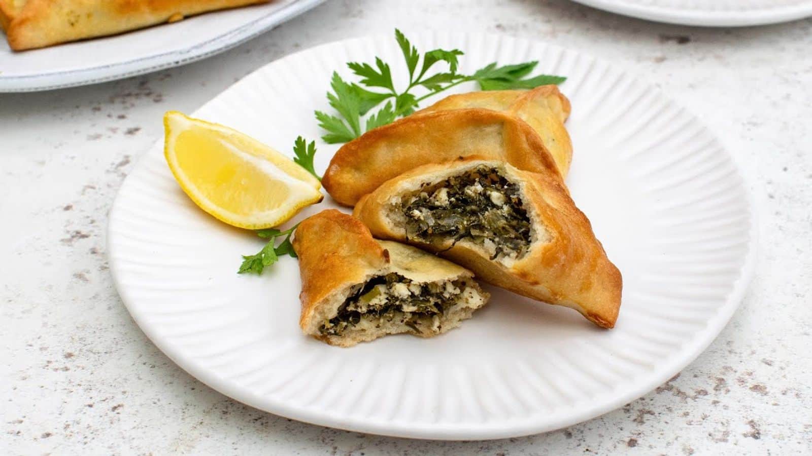 Your guests will love this Lebanese spinach fatayer recipe