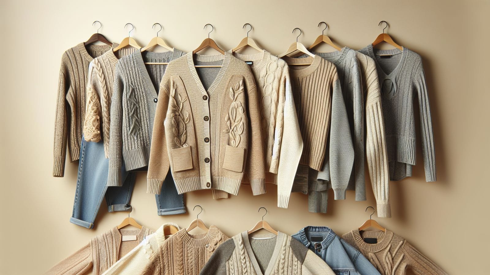 Embrace eco-friendly layering with cardigans