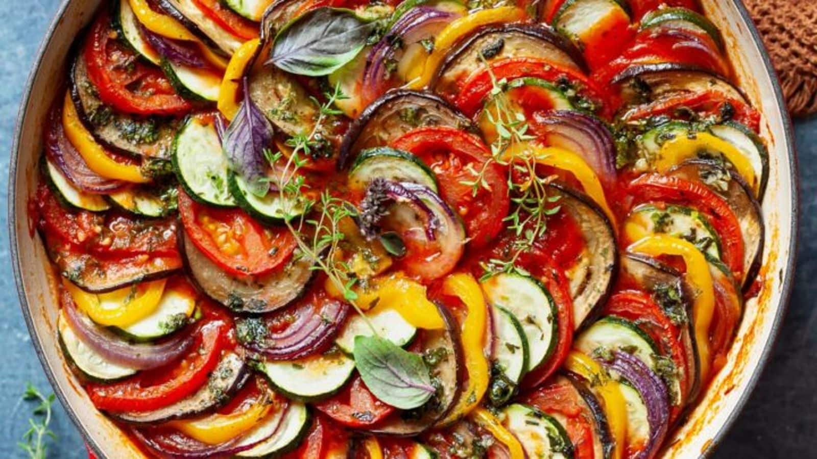 Guests coming over? Serve this eggless French ratatouille