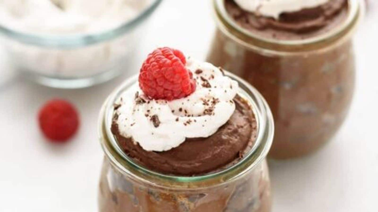 Whip up this decadent vegan chocolate avocado mousse